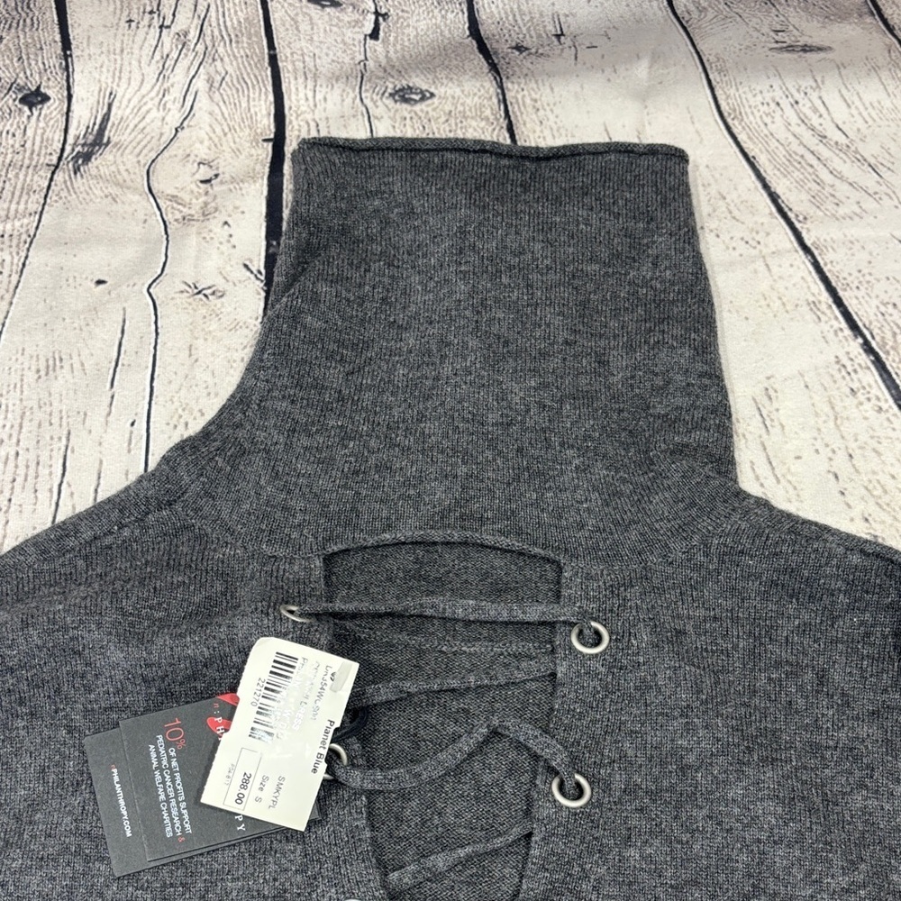 Stylish Gray Turtleneck Dress NWT - Picture 9 of 10